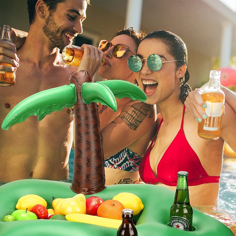 Swimming Pool, Floating Bar for Pool, Cup Holder, Palm Tree
