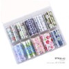 Healeved 40rolls Floral Nail Art Decals Easy Transfer Stickers for