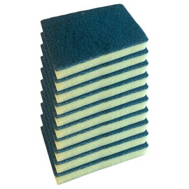 10 packs Large Sponge Scourers Heavy Duty for Cleaning 14cm x 9cm, Washing Up, Kitchen, Household Use