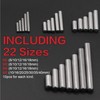220Pcs 22 Kinds M2 M3 M4 M5 304 Stainless Steel