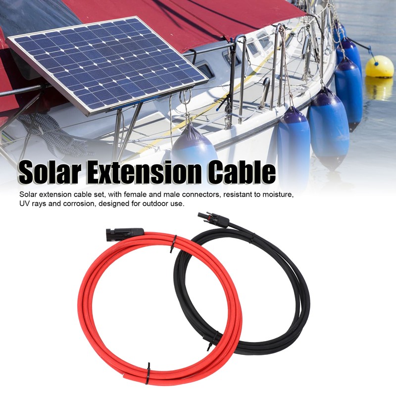 10AWG Solar Extension Cable with Female and Male Connector for