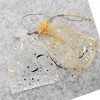 souG Organza Gifts Bags, 5x7 100Pcs Sheer Organza Drawstring Pouches