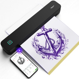 PeriPage P92 Tattoo Stencil Printer, Thermal Tattoo Printer with Tattoo Stencil Paper, Compatible with Phone, Pad and PC