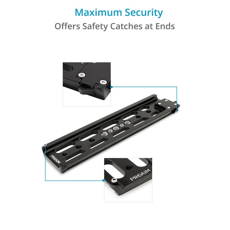 PROAIM 10” Dovetail Plate. Compatible with Proaim 15mm Quick Release