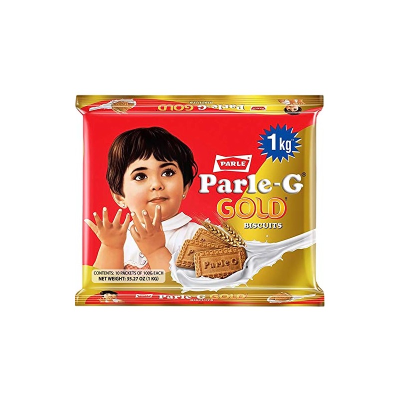 Parle-G Gold Biscuits, 1 KG (10 pack of 100g)