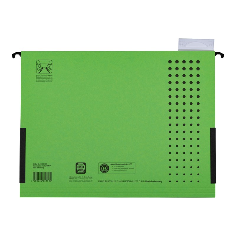 Elba 5 x Chic A4 Hanging Pockets Cardboard with Linen