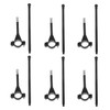 Gadpiparty Bicycle Handlebar Flagpole, Pack of 6, Plastic Flag Holder