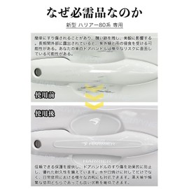 SUVVNE Door Handle Protector, For Car Use, Door Handle Protection, Scratch Prevention (Harrier 80 Series)