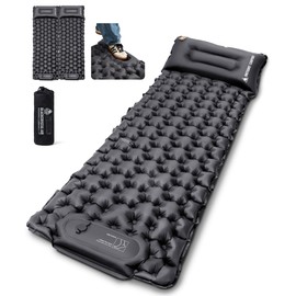 OneTigris BLACKCRYSTAL Air Mat Camping Mat with Pillow, Foot Type, Connectable, Load Capacity 220.5 lbs (100 kg)