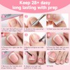Kit de 240 uñas postizas francesas blancas para prensar, extensiones