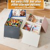 BOSEDSANG Folding Storage Box with Large Building Lid for Duplo