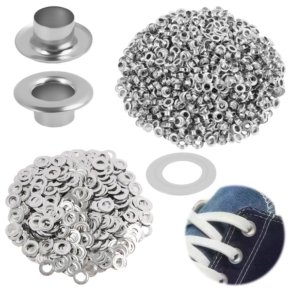 Pack of 1000 Eyelets and 1000 Washers, Eyelet Pliers for