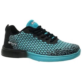Pyramid Women's Path Lite Seamless Mesh Bowling Shoes - Black/Teal Size 7.5