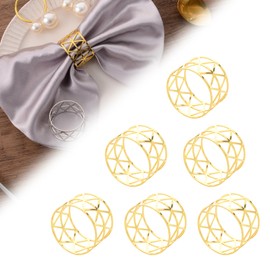 Gold Napkin Rings Set, Christmas Napkin Rings, Napkin Rings Christmas (12 PCS Gold)