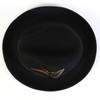 Montique Snap Brim Fedora Men's Felt Hat,Black,Large