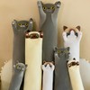 Mikytoper Cute Cat Plush Pillow - Long Cat Plush Stuffed