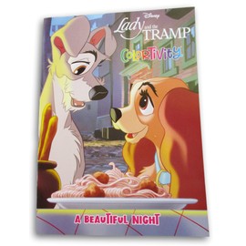 Lady and The Tramp Coloring and Activity Book Colortivity ''A Beautiful Night'' - 80 Pages