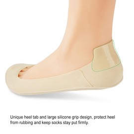 WISVOOO No Show Socks Womens Liner Socks Ultra Low Cut Non Slip Invisible Socks for Flats