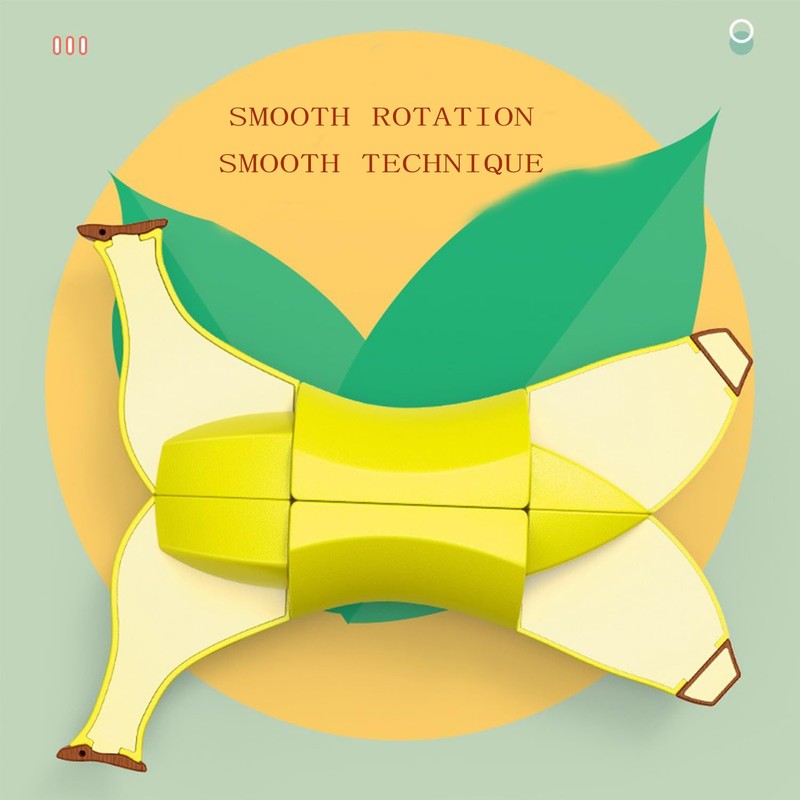 Speed Cube 3×3 Banana Special Shaped Magic Cube 1:1 Realistic