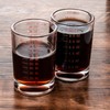 GLASKEY 2 Pack Shot Glass Measuring Cup Set,3 oz/90ml Liquid