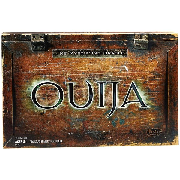 Hasbro Gaming Ouija Board Game, 8+ Years, Includes Ouija Board, Planchette (with Lens and 3 Glide feet), and Instructions.