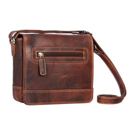 STILORD 'Edith' Women's Medium Leather Handbag, Ideal as a Leather Handbag, Shoulder Bag, Genuine Leather Shoulder Bag, Small Shoulder Bag and Fashionable Everyday Bag, Salerno - Brown, S, shoulder