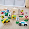 Melissa & Doug Wooden Vehicles and Traffic Signs with 6