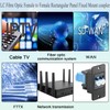 QIANRENON LC Fiber Optic Rectangular Panel Mounting Network Adapter Duplex