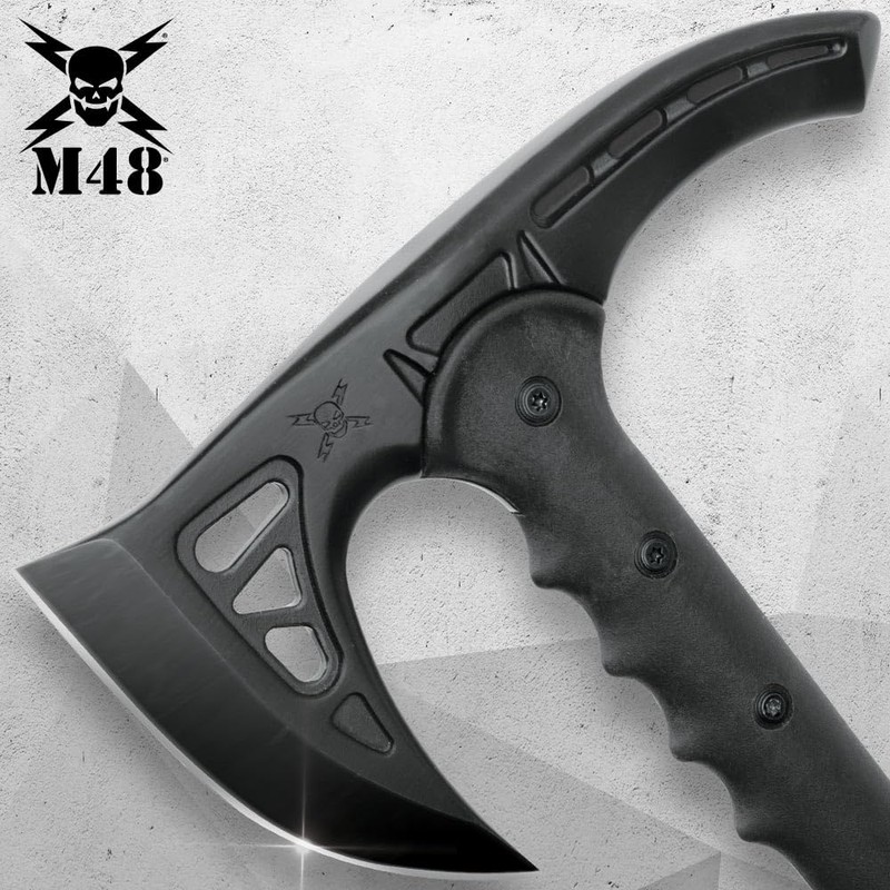 M48 Kommando Survival Axe Hiking Staff | Cast Stainless Steel