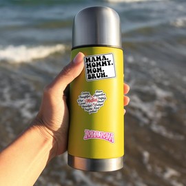 ULTRAVUTT 3PCS [3X3 in] Mama Sticker, Mama Mommy Mom Bruh, Mother's Day Waterproof Vinyl Sticker Boy Mama Birthday Gifts Decorations Laptop Water Bottle Kindle Phone Tumbler