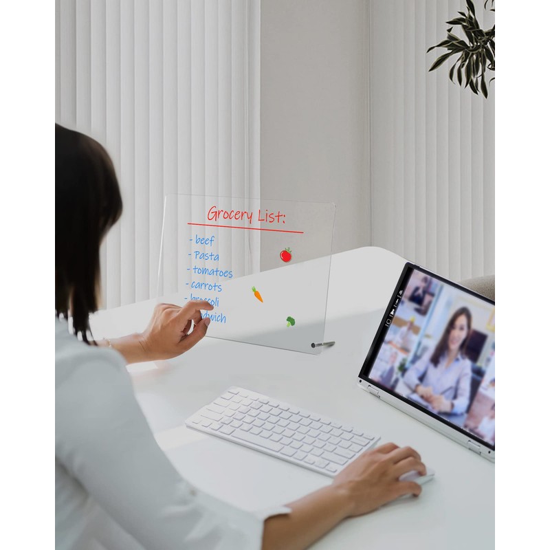 Acrylic Dry Erase Board to Do List Desktop Clear Memo