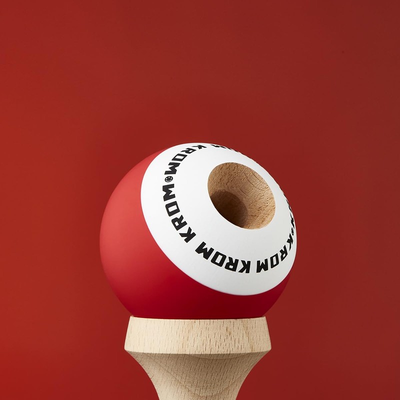 KROM - Kendama Toy POP LOL Red - High Wood