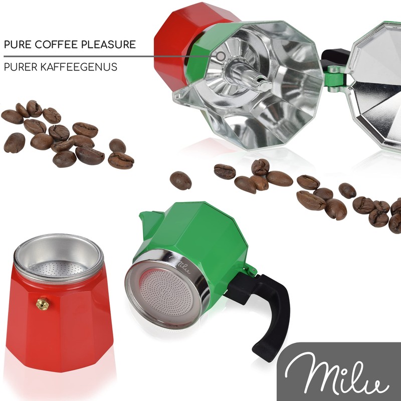 Milu Espresso Maker (No Induction) | 2, 3, 6, 9