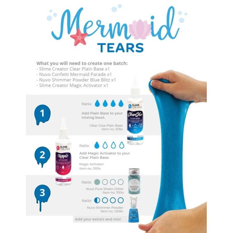 Slime Creator - Glitter Base - Lime Green | 180ml