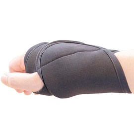 岩盤浴 手首 バンド サポーター (ブラック) 6637-F-A