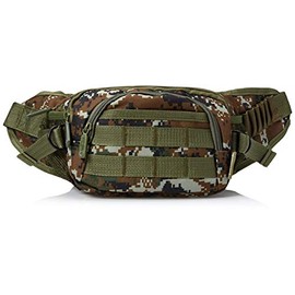 East West U.S.A FC102 Tactical Military Digital Camouflage Fanny Pack, Green/Camo, 19.5"