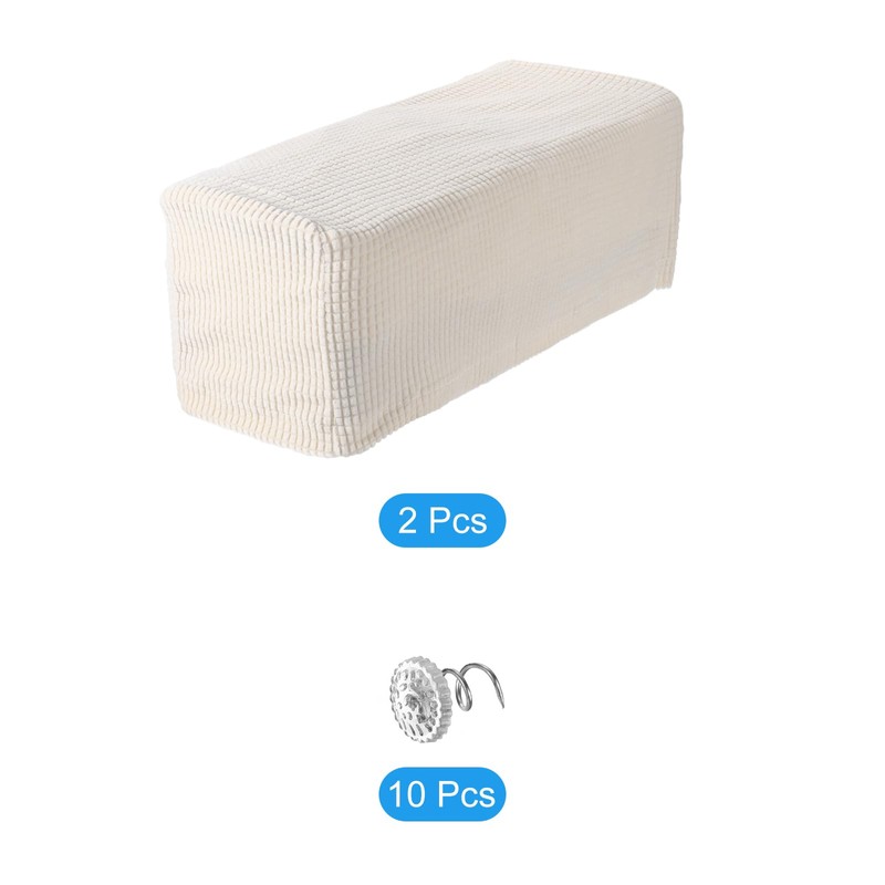 sourcing map 2pcs Stretch Armrest Covers for Chairs/Sofas, Couch Arm