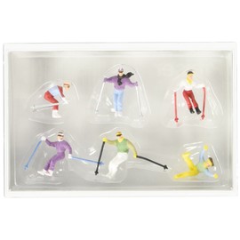 Preiser 1/87 Ème - PR10313 - Modelleisenbahn - Skifahrer Alpin