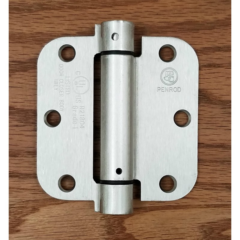 Penrod Spring Hinges for Doors, 3.5 Inch with 5/8 Inch