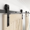 WINSOON 13FT Antique Double Sliding Barn Door Hardware Roller Track