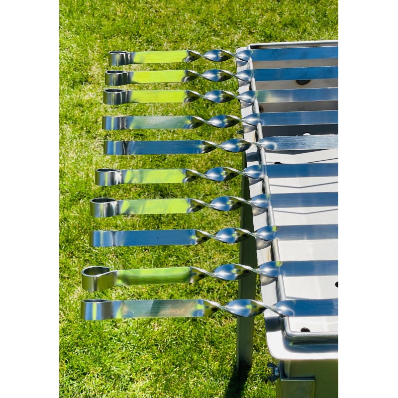 Timeless Steel 5 Pcs WIDTH 3/4" Heavy-duty Stainless Lula Kebab