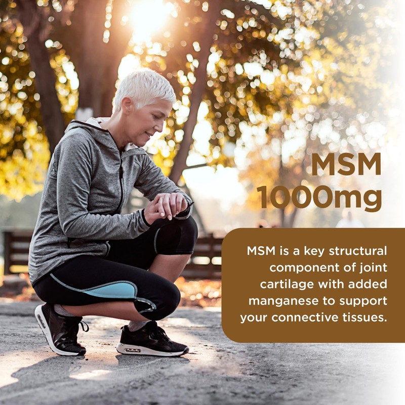 healthspan Healthspan MSM 1,000mg with Manganese (120 Tablets) | Supports