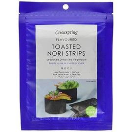 Clearspring Japanese Flavoured Toasted Nori Strips - Dried Sea Vegetable