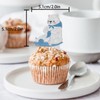 18pcs Glitter Polar Bear Dessert Cupcake Topper Pick for Winter