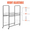 Houseables Tire Rack, Tire Storage Rack, Wheel Shelf Stand, Rolling,