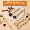 6 Pcs Small Wooden Spoons, 5.19 Inch Mini Bamboo Spoons