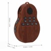 Buddha Player Mini Portable Wood Color Hanging Neck Music Buddhist