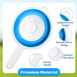 2 Pcs Wood Pellets Sifter, Sifting Pan Sieve Suitable for Traeger Smoke Grill, for Pit Boss Pellet Grill, Perfect Smoker Grill Accessories for Filter Dust from Wood Pellets