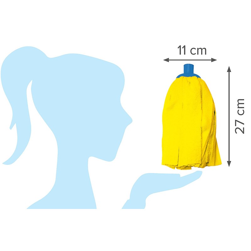 Microfibre XL Fringe Mop Head for Speed Cleaning Kitchen &
