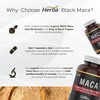 Herba Organic Black Maca Root for Men 3500mg – 180